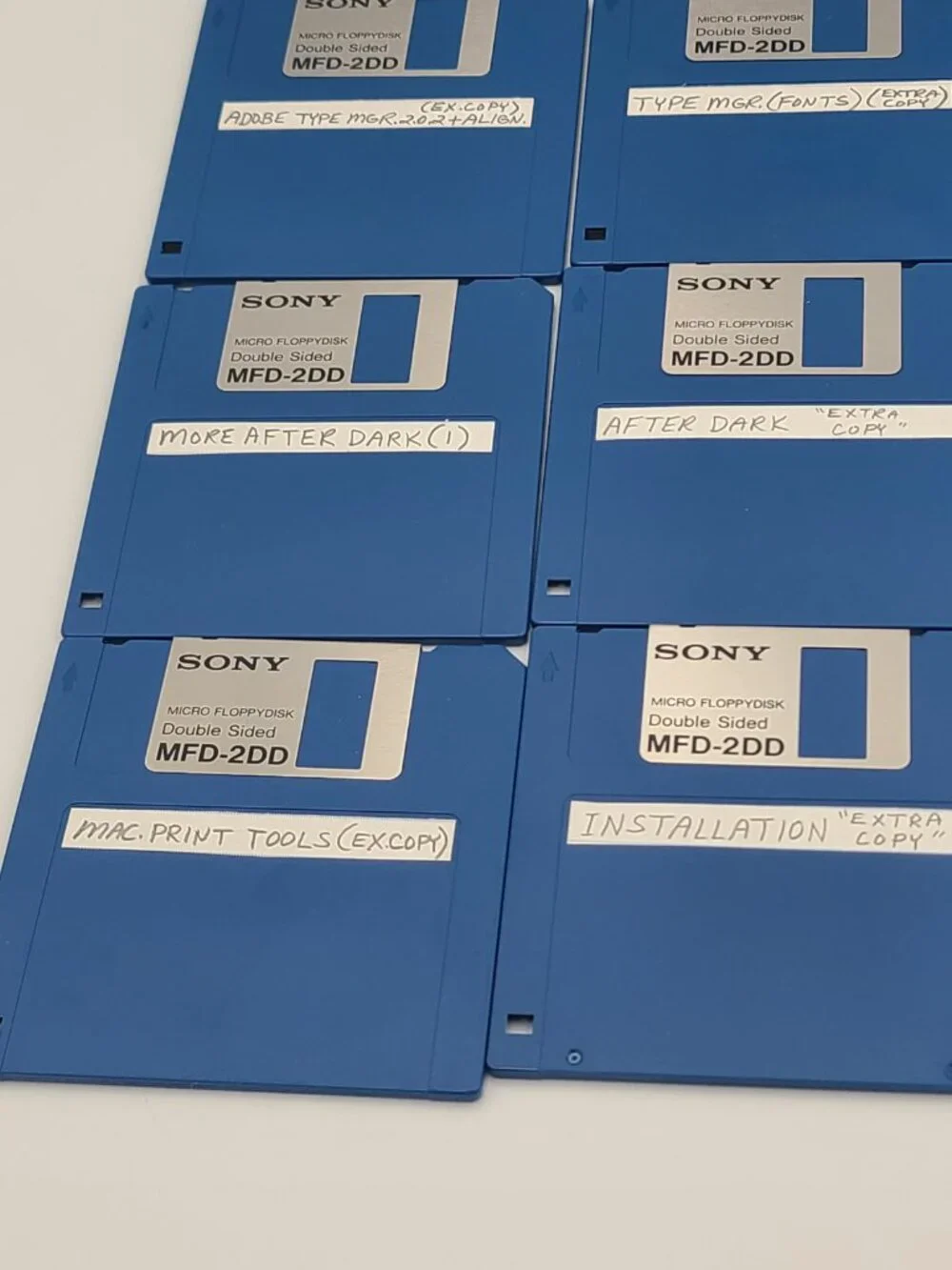 Lot of 22 Sony 3.5” Floppy Micro Floppydisk Double Sided 6 MFD-2HD 16 MFD-2DD